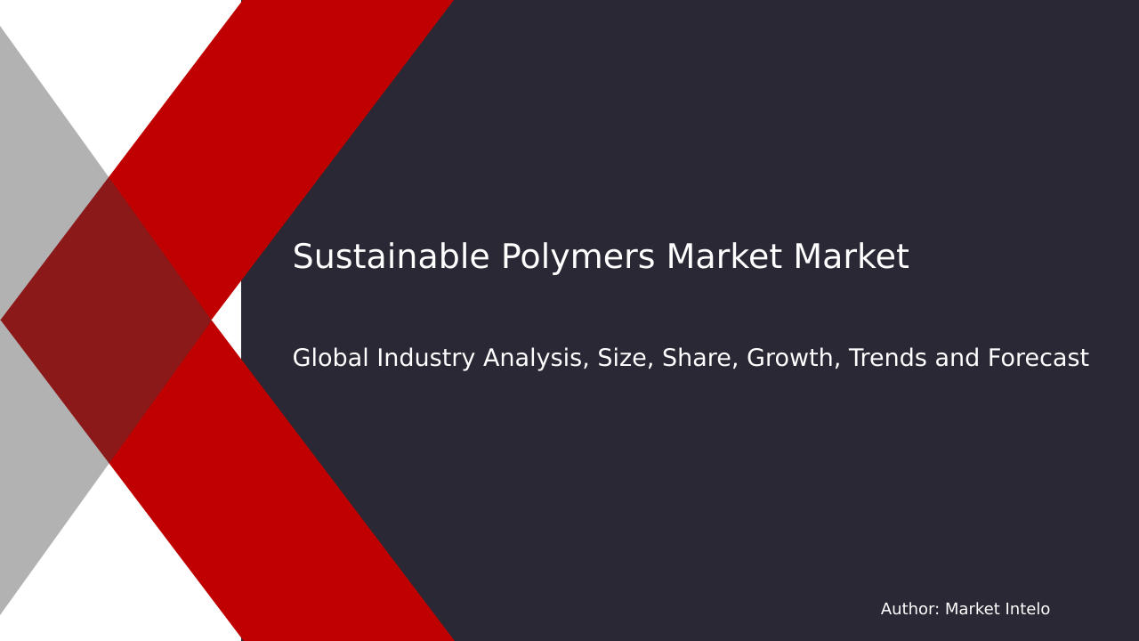 Sustainable Polymers Market Research Report 2033